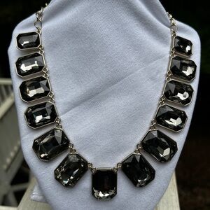 Rhinestones and gold tone necklace